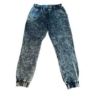 Milky Way Acid Wash Joggers Stretch M​
